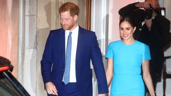 Britain's Prince Harry and his wife, Meghan, Duchess of Sussex, leave after attending the Endeavour Fund Awards in London, Britain, 5 March 2020 - Sputnik International