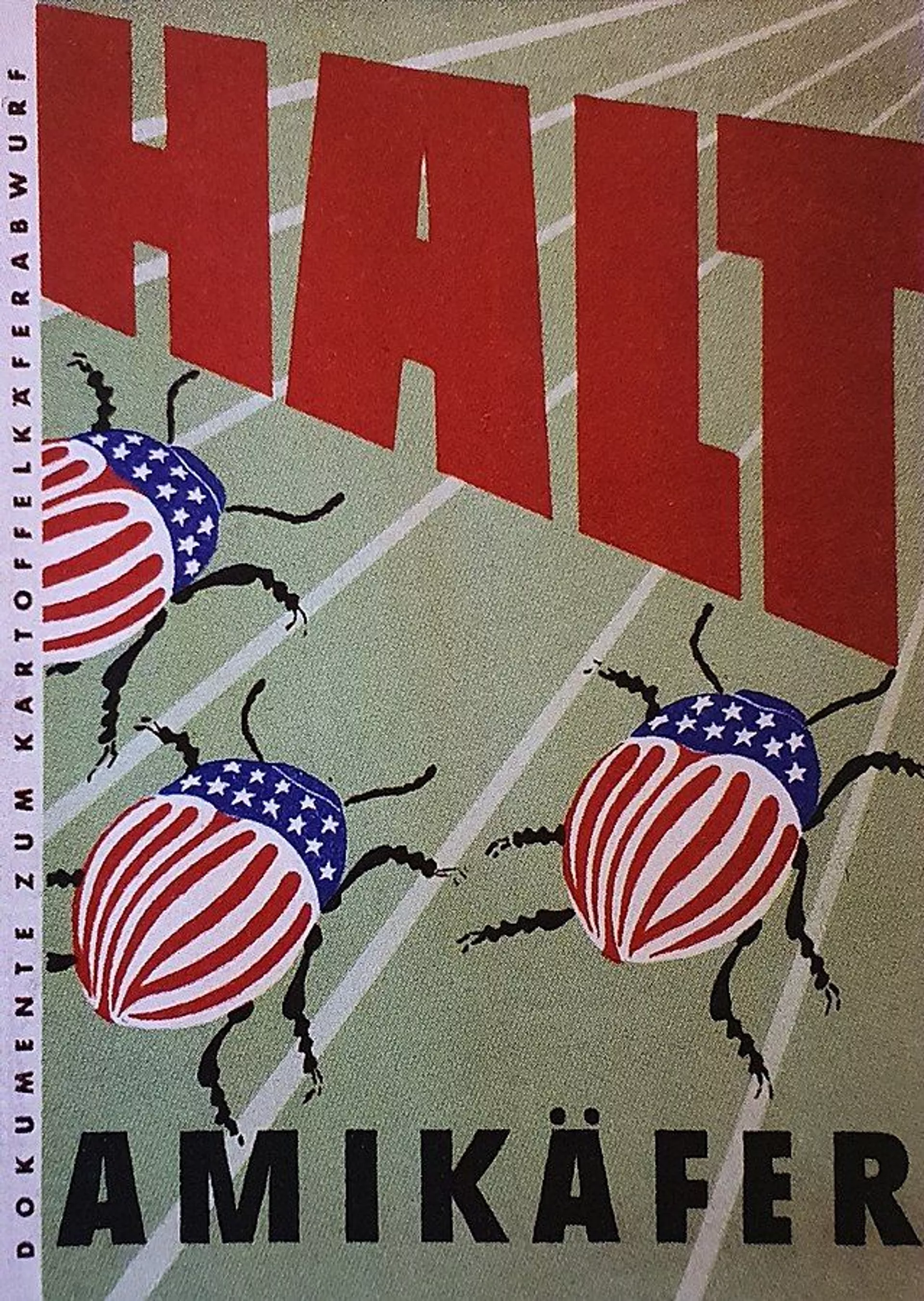 East German propaganda poster from 1950 promising to stop the American Colorado potato beetle. - Sputnik International, 1920, 05.02.2025