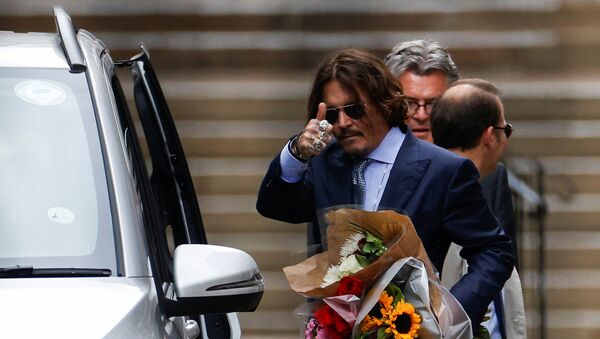 Actor Johnny Depp leaves the High Court in London, Britain July 24, 2020 - Sputnik International