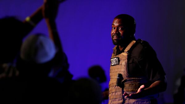 Rapper Kanye West holds his first rally in support of his presidential bid in North Charleston, South Carolina, U.S. July 19, 2020 - Sputnik International