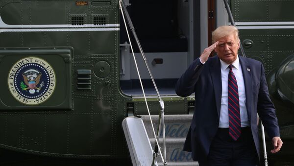 U.S. President Donald Trump walks from Marine One to the South Portico of the White House following a day trip to North Carolina, in Washington, U.S., July 27, 2020. - Sputnik International