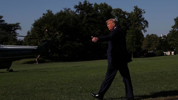 U.S. President Donald Trump departs on Marine One for travel to Midland, Texas from the South Lawn of the White House in Washington, U.S., July 29, 2020 - Sputnik International