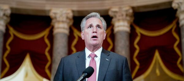 U.S. House Minority Leader Kevin McCarthy speaks to reporters in the U.S. Capitol in Washington, U.S. July 29, 2020 - Sputnik International
