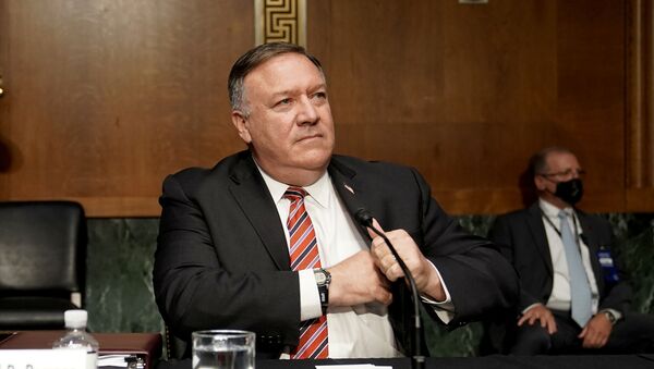 U.S. Secretary of State Mike Pompeo prepares to testify during a Senate Foreign Relations Committee hearing on the State Department's 2021 budget, in the Dirksen Senate Office Building, in Washington, D.C., U.S., July 30, 2020 - Sputnik International