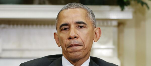 President Barack Obama pause as he speaks to the media during his meeting with Attorney General Loretta Lynch and FBI Director James Comey in the Oval Office of the White House in Washington, Tuesday, July 19, 2016. President Barack Obama pause as he speaks to the media during his meeting with Attorney General Loretta Lynch and FBI Director James Comey in the Oval Office of the White House in Washington, Tuesday, July 19, 2016. - Sputnik International