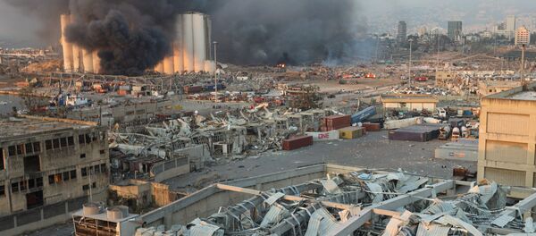 Smoke rises from the site of an explosion in Beirut, Lebanon August 4, 2020 Smoke rises from the site of an explosion in Beirut, Lebanon August 4, 2020 - Sputnik International