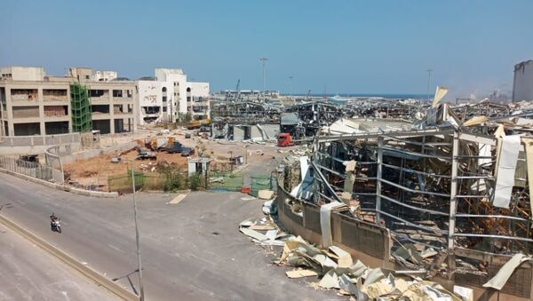 Aftermath of a massive explosion is seen in Beirut, Lebanon - Sputnik International