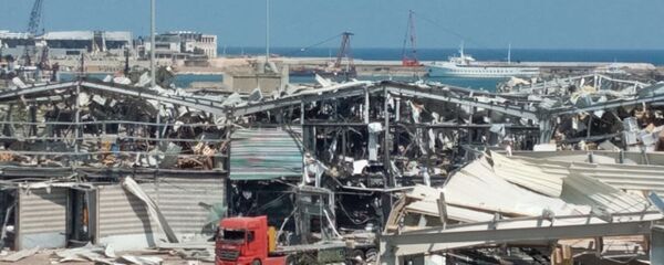 Aftermath of a massive explosion is seen in Beirut, Lebanon Aftermath of a massive explosion is seen in Beirut, Lebanon - Sputnik International