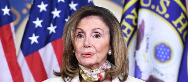US Speaker of the House Nancy Pelosi, Democrat of California, holds her weekly news conference at the US Capitol in Washington, DC, on August 6, 2020. US Speaker of the House Nancy Pelosi, Democrat of California, holds her weekly news conference at the US Capitol in Washington, DC, on August 6, 2020. - Sputnik International