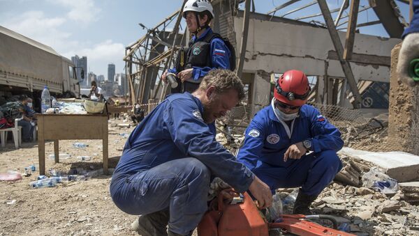 Russian emergency workers in Beirut - Sputnik International