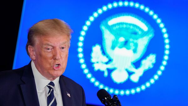 U.S. President Trump holds a news conference at his golf resort in Bedminster, New Jersey - Sputnik International