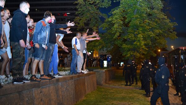 Demonstrators in Minsk - Sputnik International