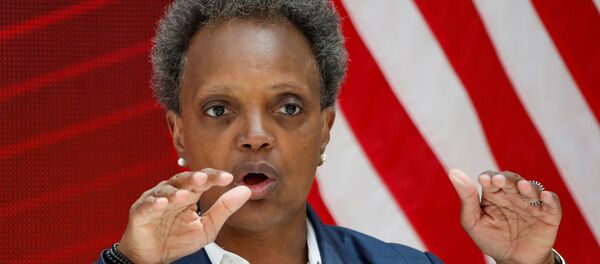 Chicago's Mayor Lori Lightfoot speaks during a science initiative event at the University of Chicago in Chicago, Illinois, U.S. July 23, 2020.  - Sputnik International