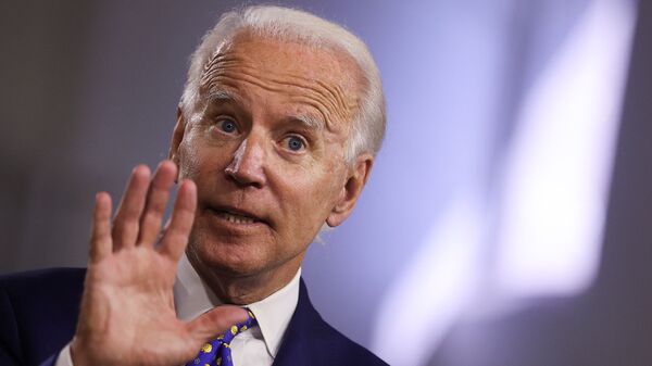 Democratic presidential candidate and former Vice President Joe Biden speaks about his plans to combat racial inequality at a campaign event in Wilmington, Delaware, U.S., July 28, 2020 - Sputnik International