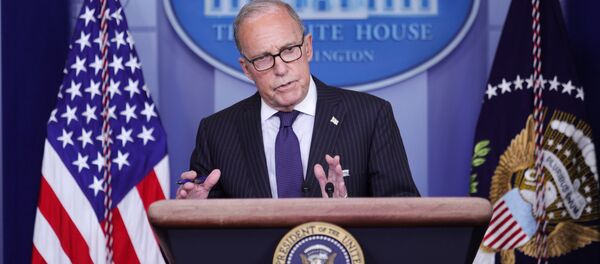 White House economic advisor Larry Kudlow addresses a press briefing on the U.S. economy and new U.S. employment and unemployment numbers in the Brady Press Briefing Room at the White House in Washington, U.S., July 2, 2020. White House economic advisor Larry Kudlow addresses a press briefing on the U.S. economy and new U.S. employment and unemployment numbers in the Brady Press Briefing Room at the White House in Washington, U.S., July 2, 2020. - Sputnik International