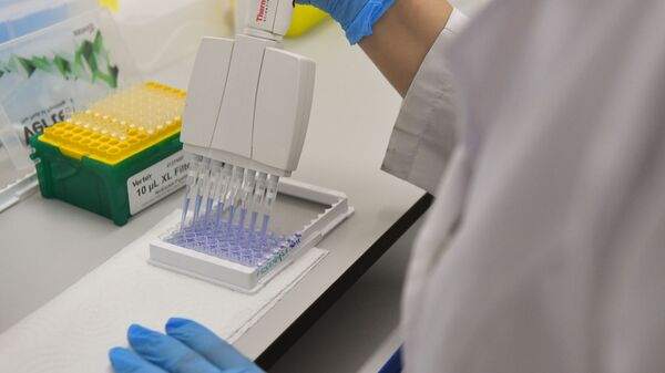 A researcher works inside a laboratory of the Gamaleya Scientific Research Institute of Epidemiology and Microbiology where the world's first coronavirus vaccine registered in Russia was developed, in Moscow, Russia. On August 11, Russia announced registering the world's first coronavirus vaccine, dubbed Sputnik V, set to be produced industrially.  - Sputnik International