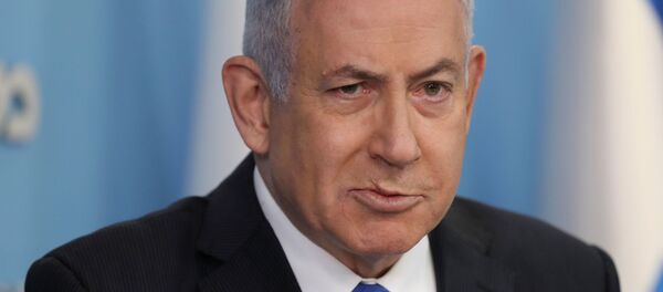 Israeli Prime Minister Benjamin Netanyahu announces a peace agreement to establish diplomatic ties, between Israel and the United Arab Emirates, during a news conference at the prime minster office in Jerusalem, August 13, 2020. - Sputnik International