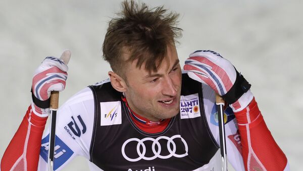 Norway's Petter Northug reacts after the men's cross country sprint final at the 2017 Nordic Skiing World Championships in Lahti, Finland, Thursday, Feb. 23, 2017 - Sputnik International