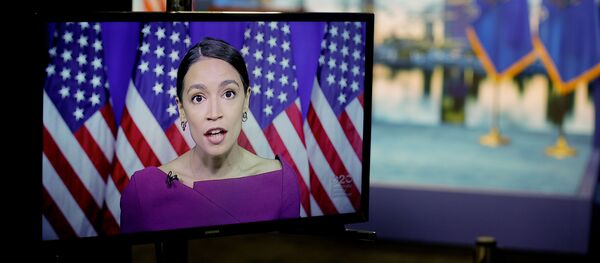 Alexandria Ocasio-Cortez (D-NY) addresses the second night of the virtual 2020 Democratic National Convention Alexandria Ocasio-Cortez (D-NY) addresses the second night of the virtual 2020 Democratic National Convention - Sputnik International
