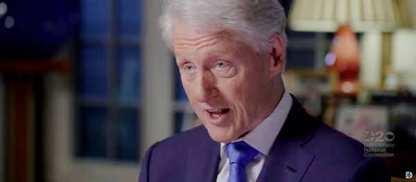 Former U.S. President Bill Clinton speaks by video feed during the virtual 2020 Democratic National Convention as participants from across the country are hosted over video links from the originally planned site of the convention in Milwaukee, Wisconsin, U.S. August 18, 2020 - Sputnik International