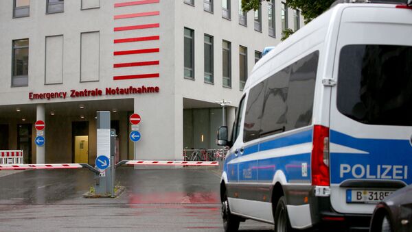 A general view shows an entrance of the Charite Mitte Hospital Complex, where Russian opposition leader Alexei Navalny is expected to be treated after being brought to Berlin, Germany, 22 August 2020. - Sputnik International