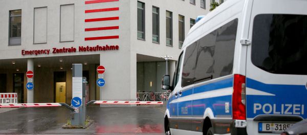 A general view shows an entrance of Charite Mitte Hospital Complex where Russian opposition leader Alexei Navalny is expected to be treated after being brought to Germany, in Berlin, Germany August 22, 2020. - Sputnik International