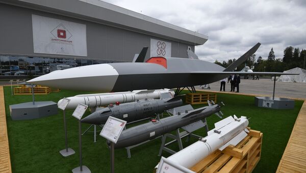 Unmanned aerial vehicle 'Grom' (Thunder) at the Army-2020 show in Moscow on 24 August 2020 - Sputnik International