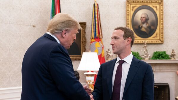 President Trump Meets with Mark Zuckerberg - Sputnik International