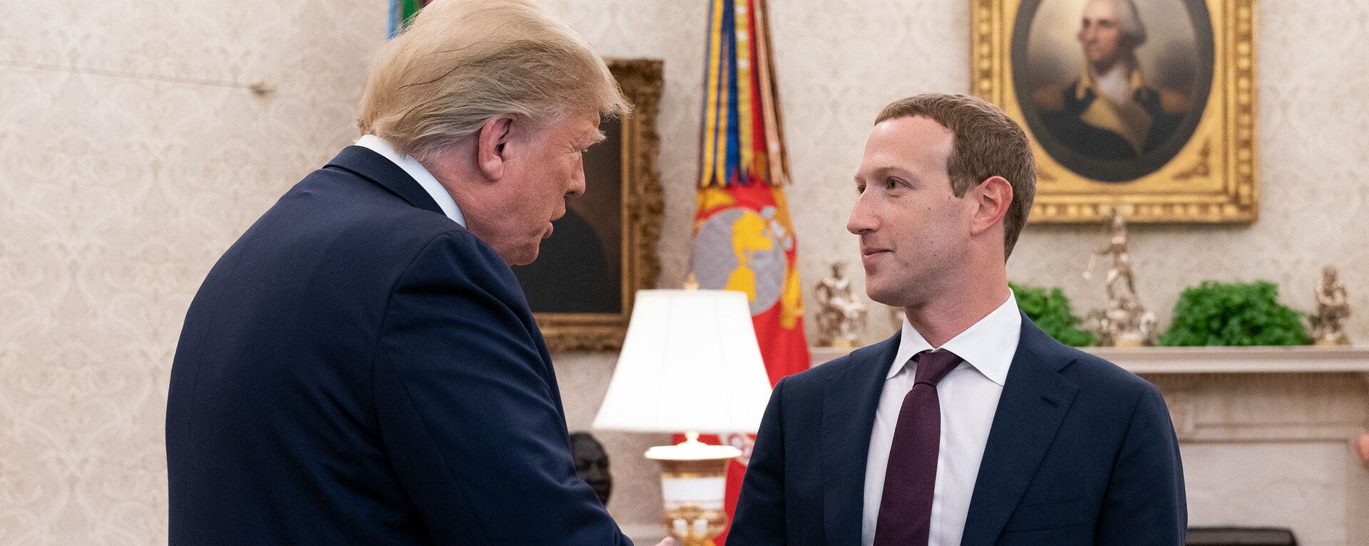 President Trump Meets with Mark Zuckerberg - Sputnik International, 1920, 10.09.2021