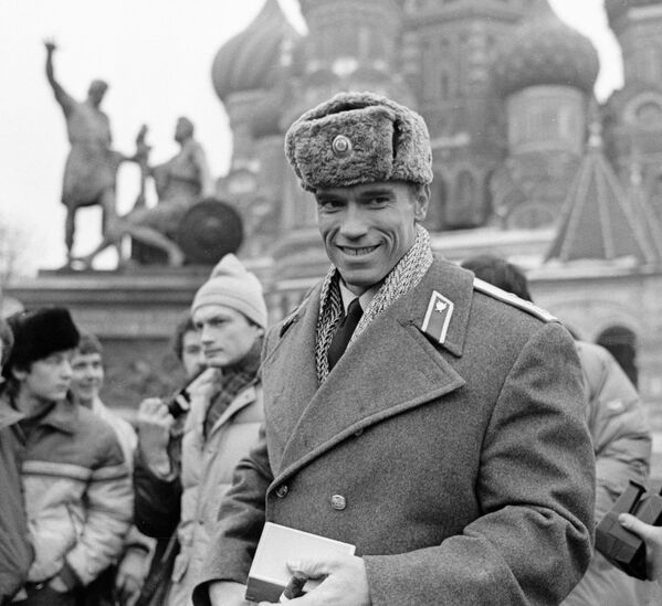 American actor and bodybuilder Arnold Schwarzenegger in Red Square, 31 January 1988 - Sputnik International