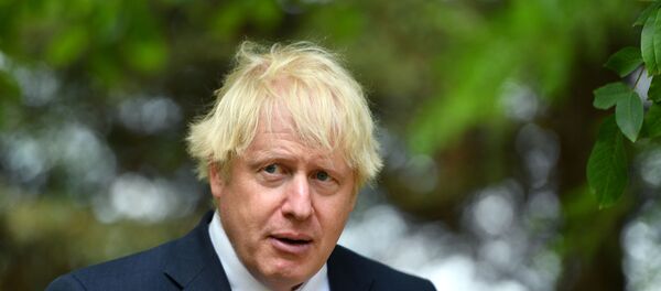 Britain's Prime Minister Boris Johnson meets veterans following the VJ Day National Remembrance event, held at the National Memorial Arboretum in Staffordshire, Britain August 15, 2020. Britain's Prime Minister Boris Johnson meets veterans following the VJ Day National Remembrance event, held at the National Memorial Arboretum in Staffordshire, Britain August 15, 2020. - Sputnik International