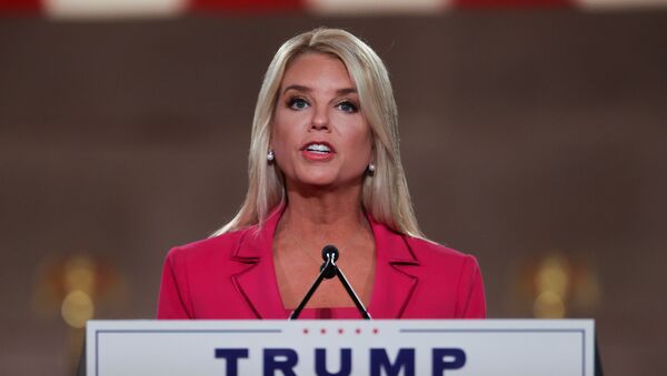Former Florida AG of State Pam Bondi delivers a live address to the largely virtual 2020 Republican National Convention from the Mellon Auditorium in Washington, U.S., August 25, 2020. - Sputnik International