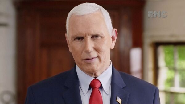 U.S. Vice President Mike Pence speaks in a segment streamed during the largely virtual 2020 Republican National Convention broadcast from Washington, U.S. August 25, 2020. - Sputnik International