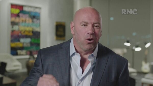 Dana White, president of the Ultimate Fighting Championship, speaks during the largely virtual 2020 Republican National Convention broadcast from Washington, U.S., August 27, 2020. - Sputnik International