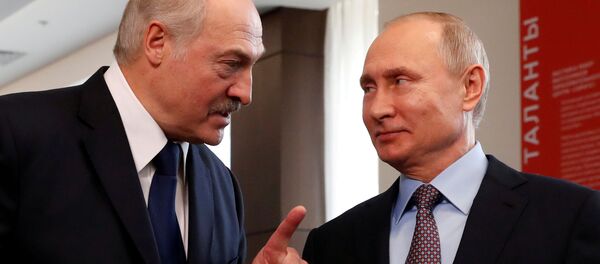 Belarus President Alexander Lukashenko and Russian President Vladimir Putin meet at the Sirius Educational Center in the Black sea resort of Sochi, Russia February 15, 2019 Belarus President Alexander Lukashenko and Russian President Vladimir Putin meet at the Sirius Educational Center in the Black sea resort of Sochi, Russia February 15, 2019 - Sputnik International