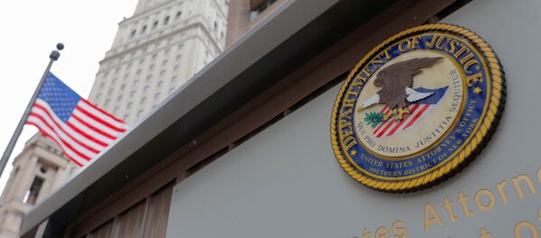 The seal of the United States Department of Justice is seen on the building exterior of the United States Attorney's Office of the Southern District of New York in Manhattan, New York City, U.S., August 17, 2020. The seal of the United States Department of Justice is seen on the building exterior of the United States Attorney's Office of the Southern District of New York in Manhattan, New York City, U.S., August 17, 2020. - Sputnik International