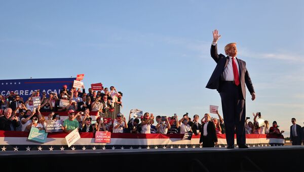 U.S. President Donald Trump holds a campaign rally in Manchester, New Hampshire, U.S., August 28, 2020 - Sputnik International