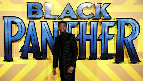 Actor Chadwick Boseman arrives at the premiere of the new Marvel superhero film 'Black Panther' in London, Britain February 8, 2018 - Sputnik International