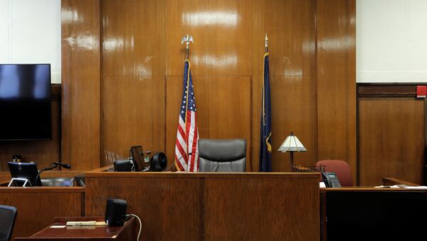 The judge's bench is seen at the New York State Supreme Court in Manhattan, New York City, U.S., August 21, 2020. - Sputnik International