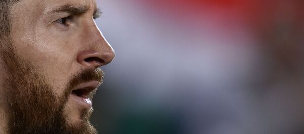 Barcelona's Argentinian forward Lionel Messi reacts during the Spanish league football match between FC Barcelona and Leganes at the Camp Nou stadium in Barcelona on April 7, 2018. Barcelona's Argentinian forward Lionel Messi reacts during the Spanish league football match between FC Barcelona and Leganes at the Camp Nou stadium in Barcelona on April 7, 2018. - Sputnik International
