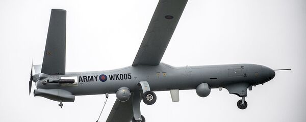 Watchkeeper is pictured during flight trials at Parc Aberporth in West Wales. Watchkeeper is pictured during flight trials at Parc Aberporth in West Wales. - Sputnik International