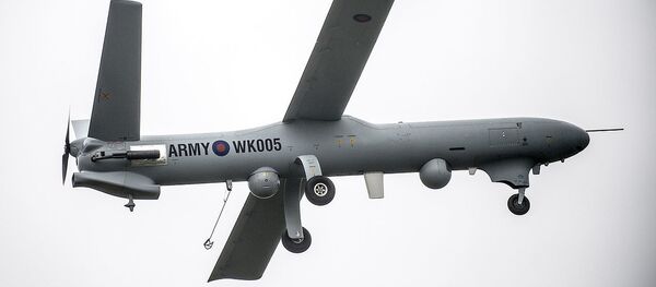 Watchkeeper is pictured during flight trials at Parc Aberporth in West Wales. Watchkeeper is pictured during flight trials at Parc Aberporth in West Wales. - Sputnik International