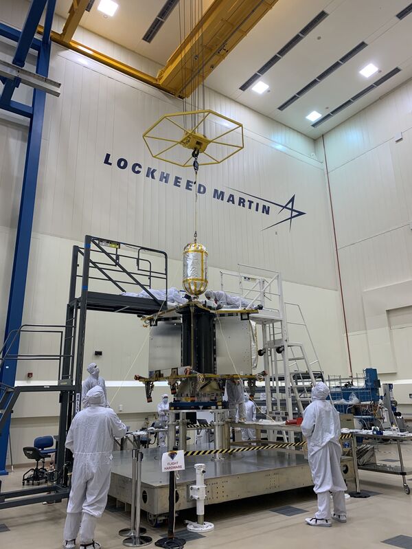 Photo: NASA Begins Assembly of Asteroid-Exploring Lucy Spacecraft Photo: NASA Begins Assembly of Asteroid-Exploring Lucy Spacecraft - Sputnik International