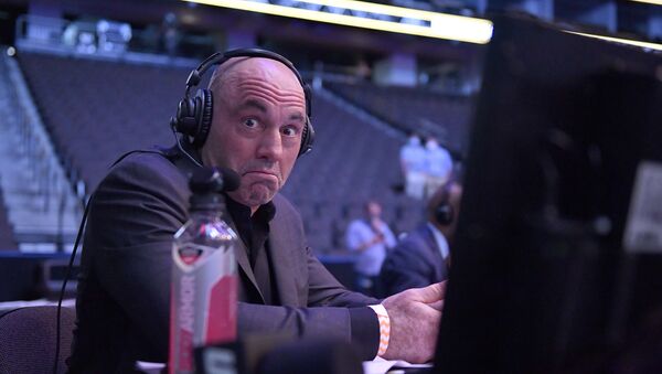 Announcer Joe Rogan reacts during UFC 249 at VyStar Veterans Memorial Arena on May 09, 2020 in Jacksonville, Florida - Sputnik International
