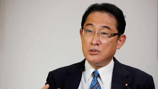 Fumio Kishida, policy chief of Japan's ruling Liberal Democratic Party (LDP) and former foreign minister, who has declared his candidacy for the party leadership election to choose the successor of Prime Minister Shinzo Abe, speaks during an interview with Reuters at LDP headquarters in Tokyo, Japan September 2, 2020. - Sputnik International