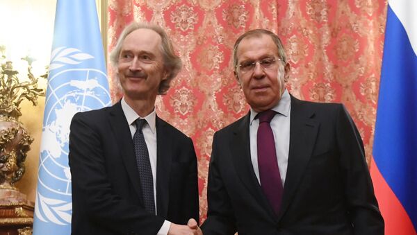 Russian Foreign Minister Sergei Lavrov is meeting UN Special Envoy for Syria Geir O. Pedersen - Sputnik International