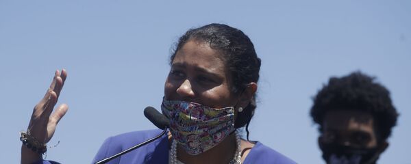 Mayor London Breed speaks at news conference about the shooting death of Jace Young in San Francisco, Tuesday, July 7, 2020. - Sputnik International