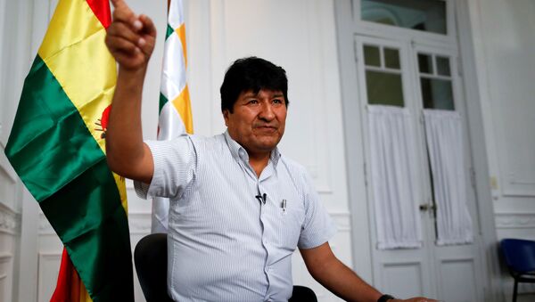 Former Bolivian President Evo Morales gestures during an interview with Reuters, in Buenos Aires, Argentina March 2, 2020. Picture taken March 2, 2020. - Sputnik International