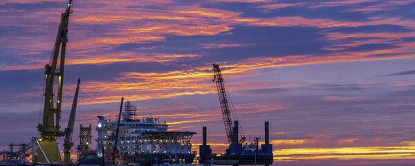 The Russian pipe-laying ship ‘Akademik Tscherski,' which is on deployment for the further construction of the Nord Stream 2 Baltic Sea pipeline is moored at the port of Mukran on the island of Ruegen, Germany, Tuesday, 8 Sept, 2020 The Russian pipe-laying ship ‘Akademik Tscherski,' which is on deployment for the further construction of the Nord Stream 2 Baltic Sea pipeline is moored at the port of Mukran on the island of Ruegen, Germany, Tuesday, 8 Sept, 2020 - Sputnik International