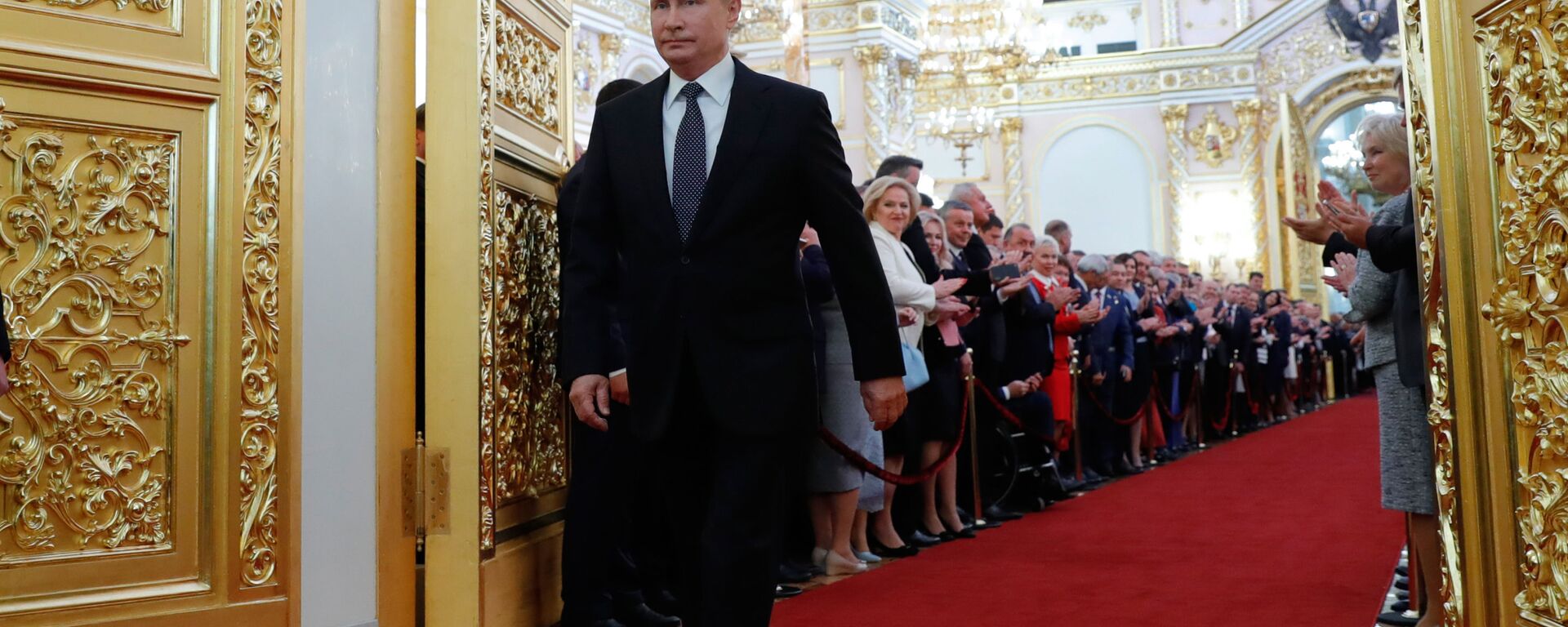 May 7, 2018. Russian President-elect Vladimir Putin during the inaugural ceremony in the Kremlin - Sputnik International, 1920, 23.12.2021